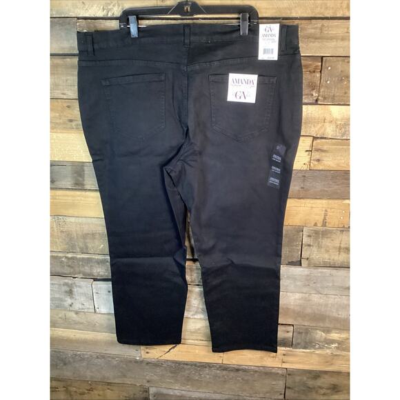 Gloria Vanderbilt Amanda Jeans Size 22w Short (petite) Black - Picture 4 of 6